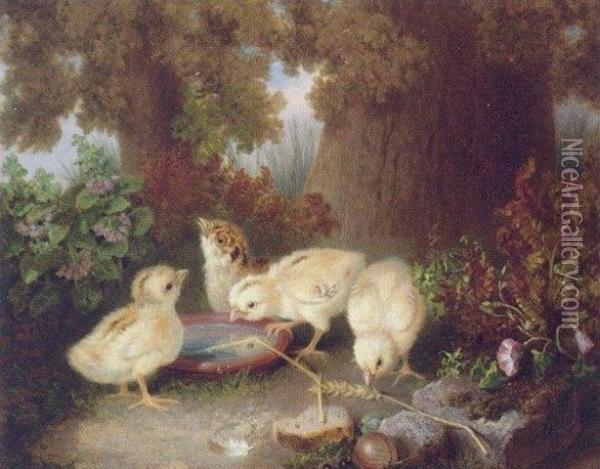 The Orphan Family Oil Painting - Edward Henry Holder