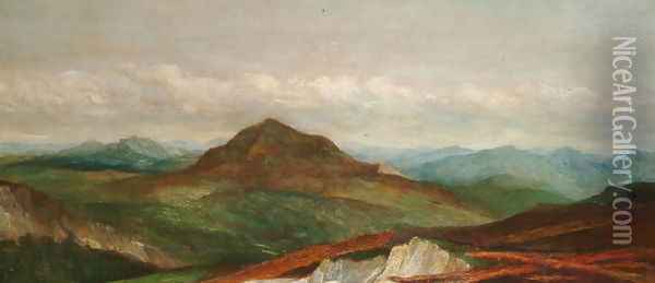 Alps near Monettier, 1888 Oil Painting - George Frederick Watts