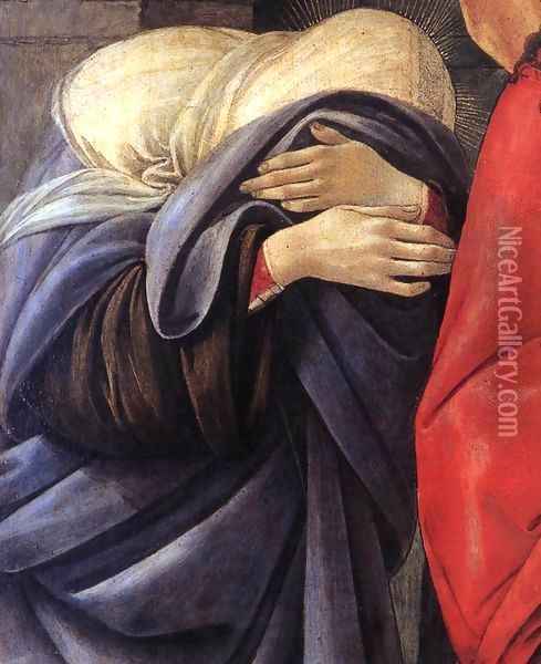 Lamentation over the Dead Christ (detail) Oil Painting - Sandro Botticelli