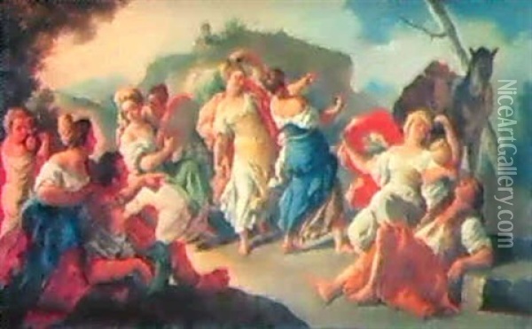 Danza Di Contadini Oil Painting - Francesco de Mura