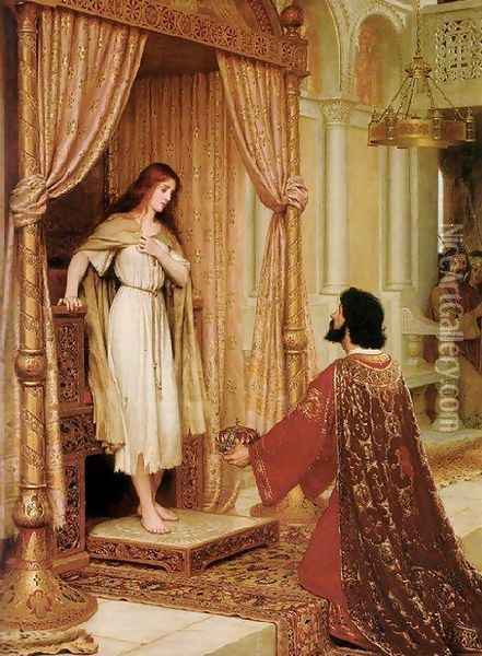 A King and a Beggar Maid Oil Painting - Edmund Blair Blair Leighton