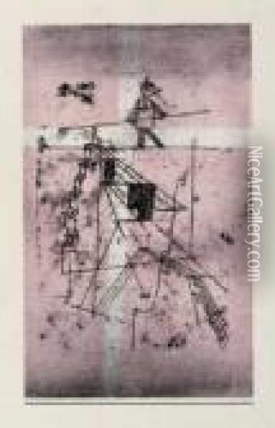 Seiltanzer Oil Painting - Paul Klee