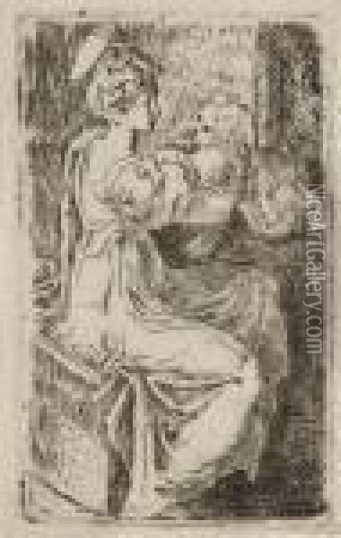 Virgin And Child Oil Painting - Girolamo Francesco Maria Mazzola (Parmigianino)