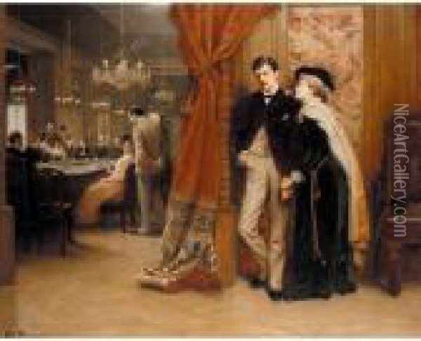 The Gambler Oil Painting - Henry Turner Munns