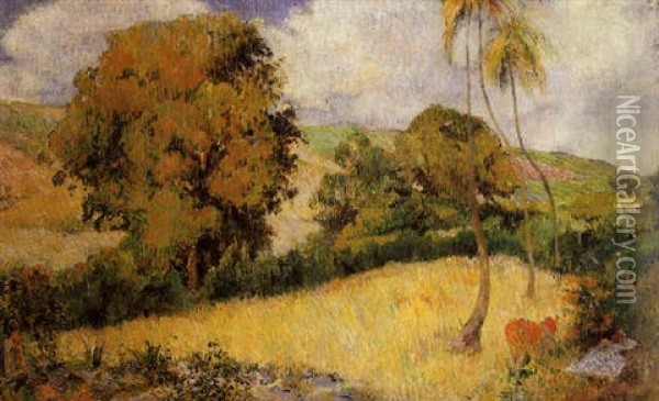 Paysage Martiniquais Oil Painting - Paul Gauguin