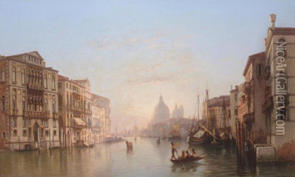 Le Grand Canal, Venise Oil Painting - Jean Lucas
