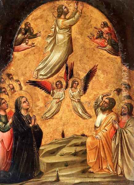 Ascension of Christ Oil Painting - Guariento di Arpo