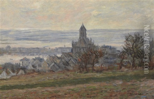 L'eglise De Vetheuil Oil Painting - Claude Monet