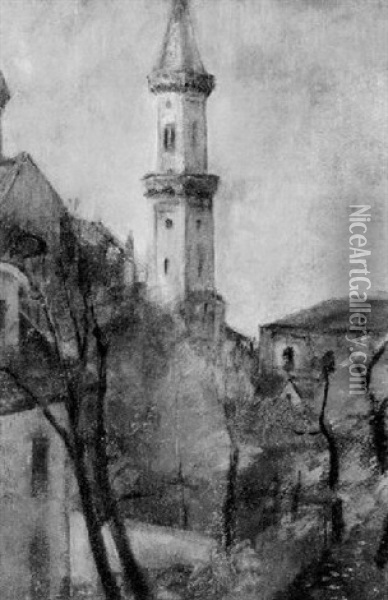 Ludwigskirche In Munchen Oil Painting - Rudolf Grossmann