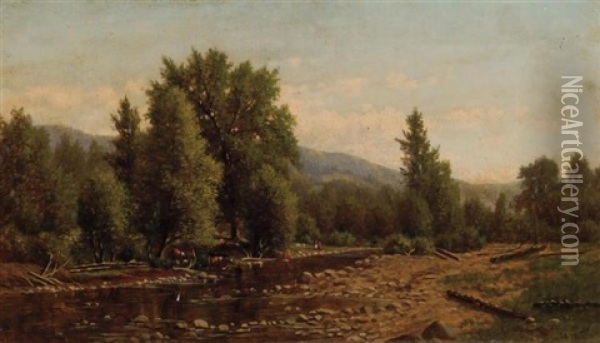 A Summer Day In Essex County Oil Painting - Clinton Ogilvie