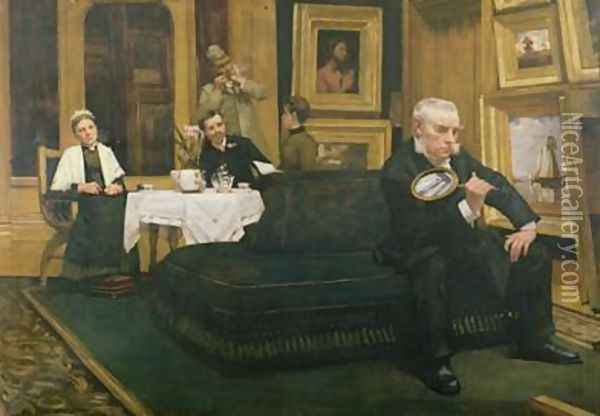 The Connoisseur Oil Painting - Henry Herbert La Thangue