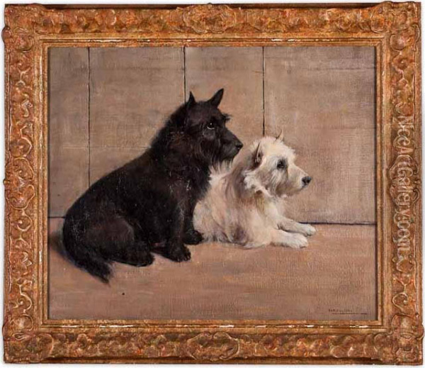 Terriers Oil Painting - Samuel Fulton