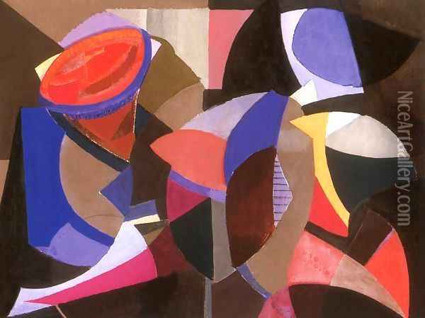 Composition 1956 Oil Painting - Alfred Rethel