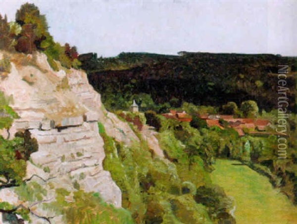 Partie Im Elbsandsteingebirge Oil Painting - Franz Bunke