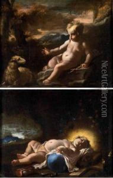 San Giovannino Oil Painting - Domenico Antonio Vaccaro