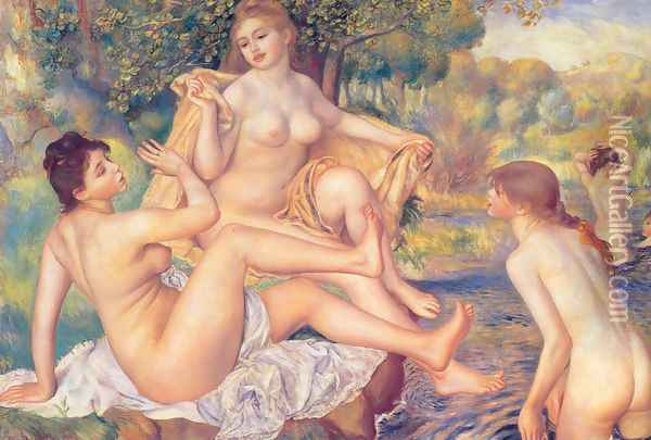 The Large Bathers Oil Painting - Pierre Auguste Renoir