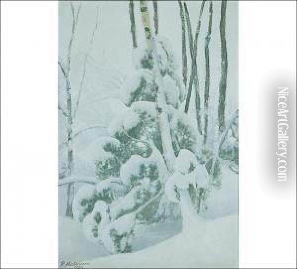 Winter Oil Painting - Pekka Halonen