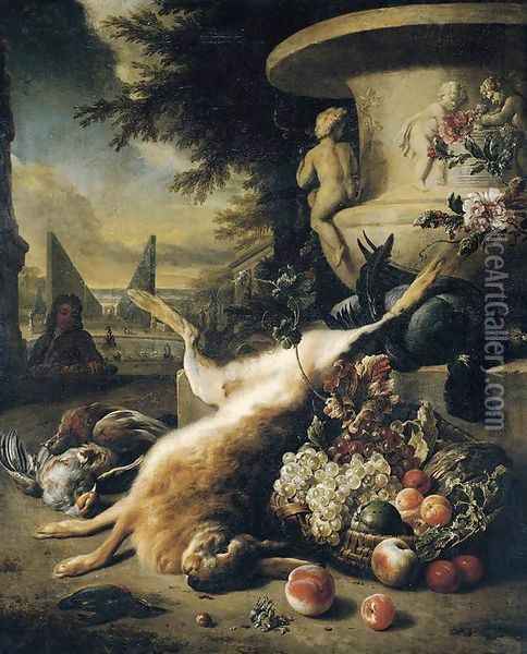 Still-Life of Games 1706 Oil Painting - Jan Weenix
