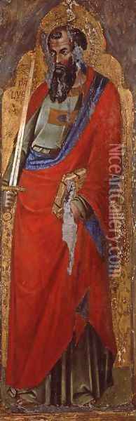 St Paul 1360s Oil Painting - CATARINO