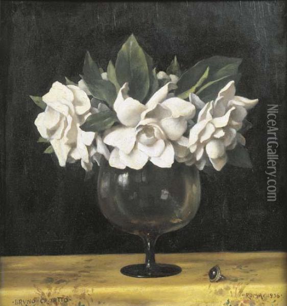 Le Gardenie Oil Painting - Bruno Croatto