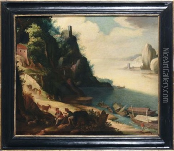 Paesaggio Marino Oil Painting - Paul Bril