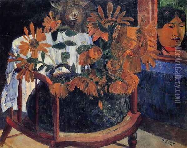 Sunflowers Oil Painting - Paul Gauguin