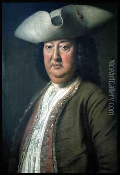 Portrait of Richard Beau Nash 1674-1761 Oil Painting - William Hoare