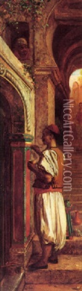 La Veille D'un Jour De Noces Dans La Rue Du Diable A Alger Oil Painting - Jan Baptist Huysmans