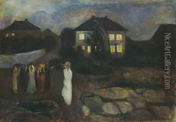 The Storm Oil Painting - Edvard Munch
