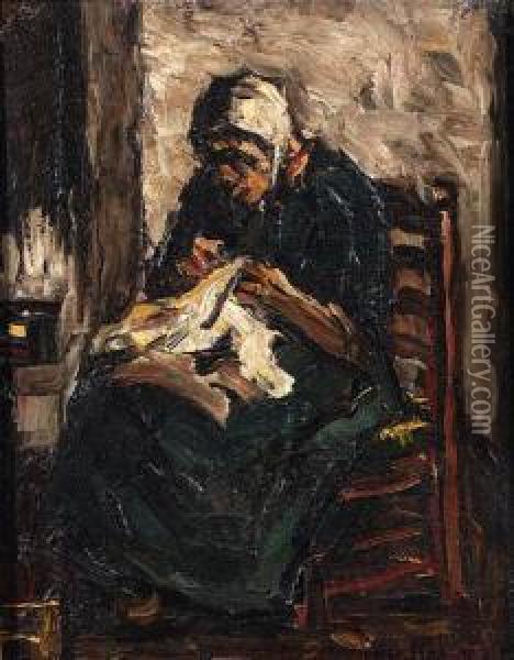 A Peasant Woman Oil Painting - Suze Robertson