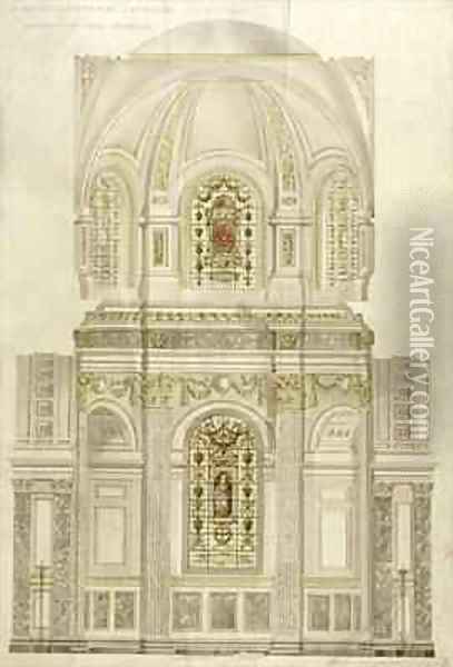 Decorative scheme for the apse of St Pauls Cathedral Oil Painting - Thomas Garner