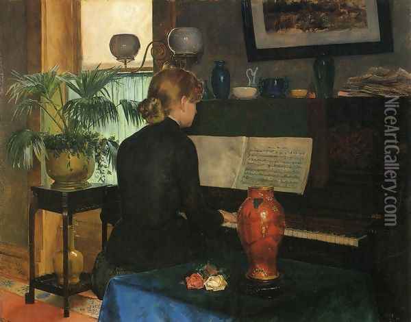 Moment Musicale Oil Painting - Charles Frederick Ulrich