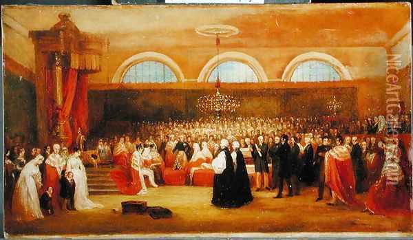 The Passing of the Great Emancipation Act Oil Painting - George Jones