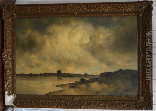 Rivierlandschap Oil Painting - Willem Wenckebach