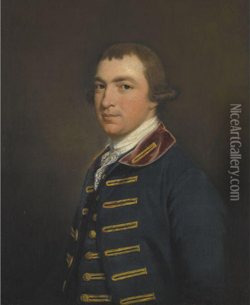 Portrait Of E. B. Napier Esq. Oil Painting - Thomas Beach