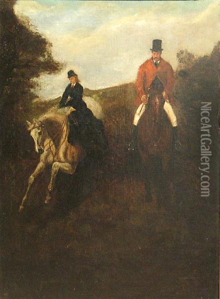Out For A Ride Oil Painting - E S Payne