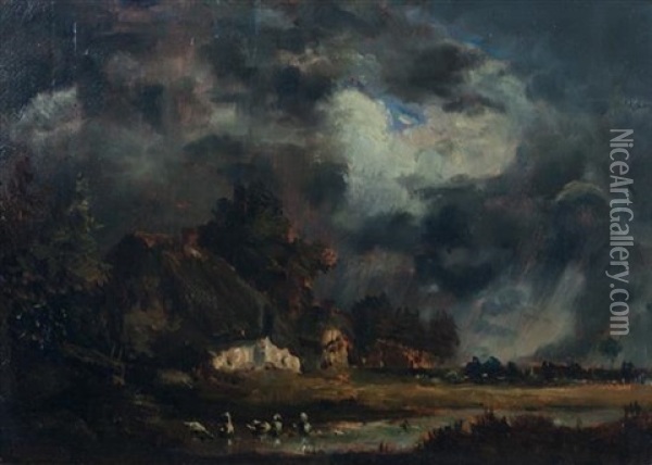 Before The Storm Oil Painting - Leon Richet