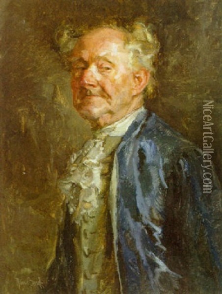 Portraet Af En Herre Oil Painting - Hans Best