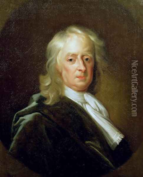Portrait of Sir Isaac Newton 1646-1727 1726 Oil Painting - Enoch Seeman