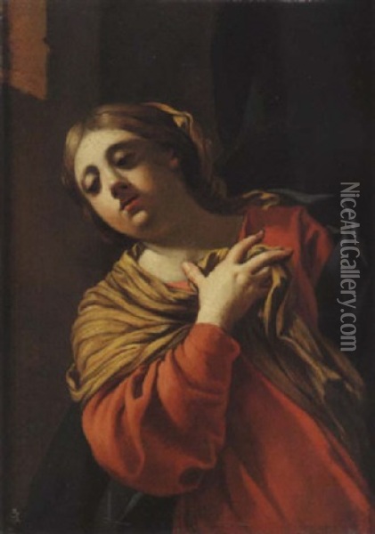 La Vierge De L'annonciation Oil Painting - Michel Dorigny