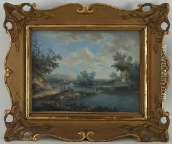 Paysages Bucoliques Oil Painting - Louis Nicolael van Blarenberghe