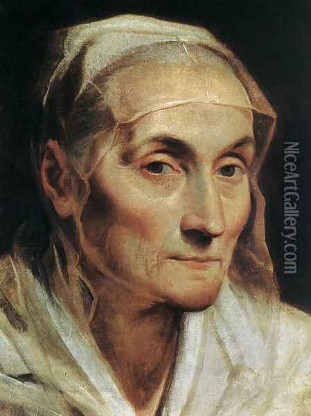 Portrait of an Old Woman 1611-12 Oil Painting - Guido Reni