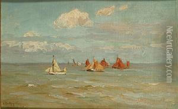 Marine Oil Painting - Adrien Le Mayeur De Merpres