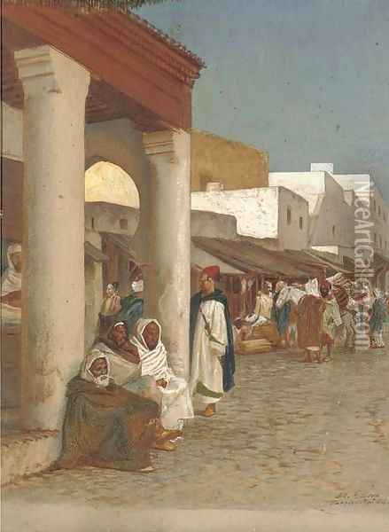 Tangiers Oil Painting - John Evan Hodgson