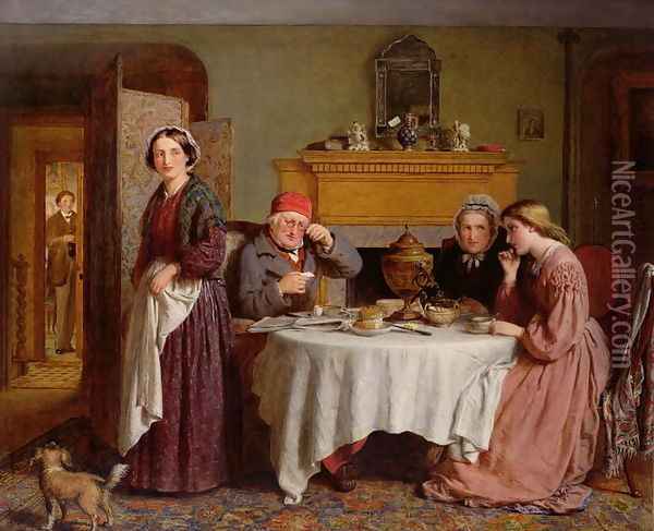 The Expected Lover - Will they Give their Consent Oil Painting - George Smith