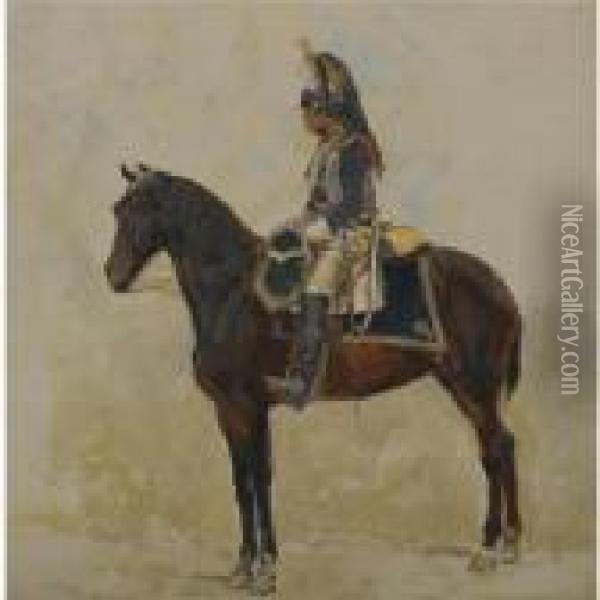 Works From The Collection Of Stanley J. Seeger
 

 
 
 

 
 Un Cuirassier Oil Painting - Jean-Louis-Ernest Meissonier