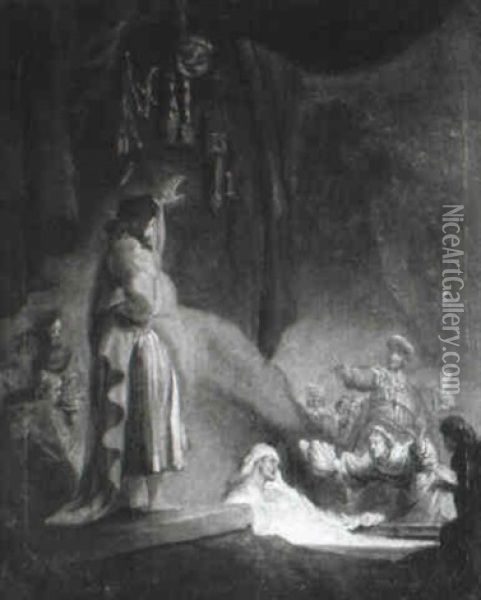 The Raising Of Lazarus Oil Painting -  Rembrandt van Rijn