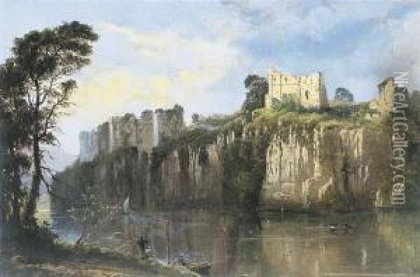 Chepstowe Castle, England Oil Painting - H. Forrest