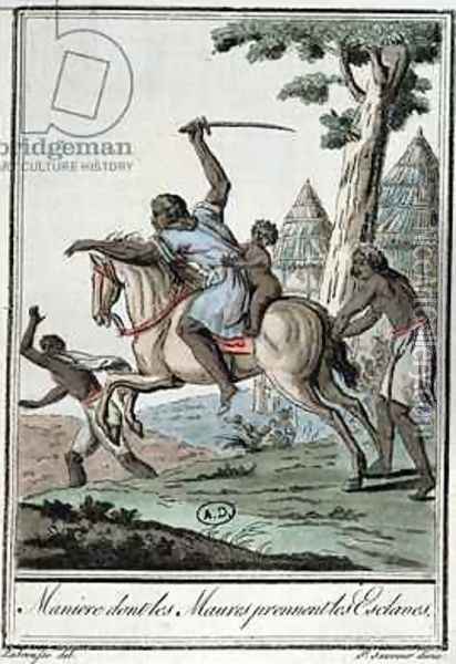 How the Moors capture their slaves Oil Painting - Jacques Grasset de Saint-Sauveur