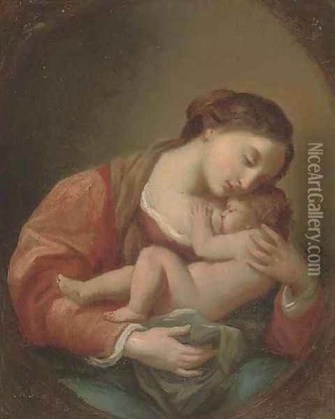 The Madonna and Child 2 Oil Painting - Carlo Maratta or Maratti